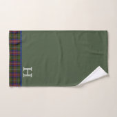 Hargis Tartan Monogrammed Bath Towel Set Bad Handdoek (Handdoek)