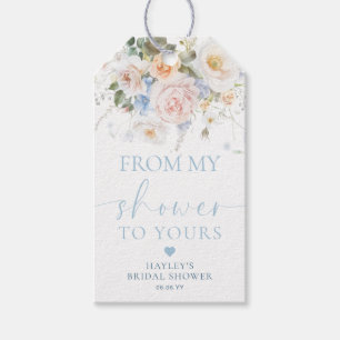 Hargrove Blauwe Bloemen Van Mijn Douche Naar Uw Ze Cadeaulabel