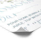 Hargrove Blue Floral Momosa Bar Poster (Coin)