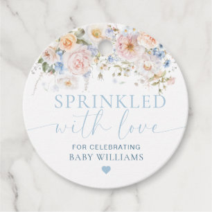 Hargrove Bue Baby shower besprenkeld met liefde Bedankjes Labels