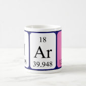 Hari nom de table périodique mug (Centre)