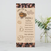 Haricots de Café Casual Ajouter Votre Menu Café (Debout devant)