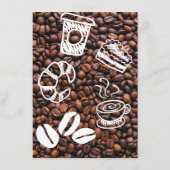 Haricots de café décontractés Ajoutez votre menu C (Dos)