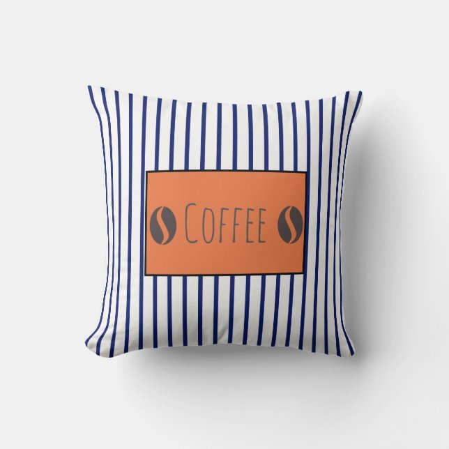 Haricots de café funky Grandes frites Coussin Jeu  (Recto)