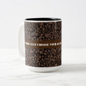 Haricots de café grillés Mugs à deux tons (Devant gauche)