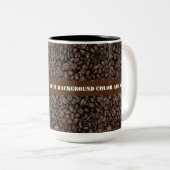 Haricots de café grillés Mugs à deux tons (Devant droit)