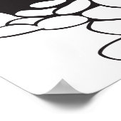 Haricots Déversés D'Une Poster De Sac (Coin)