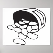 Haricots Déversés D'Une Poster De Sac (Devant)