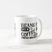 "Haricots et café brasser" Mug (Devant droit)