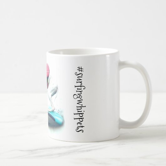 Haricots la tasse de #surfingwhippets de whippet (Droite)
