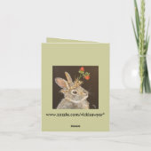 Haricots le carte pour notes lapin (Dos)