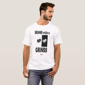 Haricots Moyens Grinds T-shirt B&W (Devant entier)
