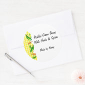 Haricots verts Chèques Jaunes Étiquettes de canne  (Enveloppe)