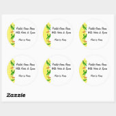 Haricots verts Chèques Jaunes Étiquettes de canne  (Feuille)