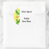 Haricots verts Chèques Jaunes Étiquettes de canne  (Sac)