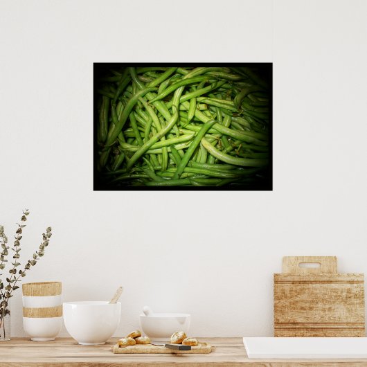 Haricots verts en impression de projecteur (Cuisine)