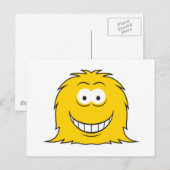 Harig Monstergezicht Briefkaart (Voorkant / Achterkant)