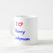 harige flashman koffiemok (Voorkant links)