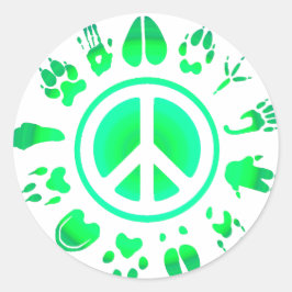 Harige liefde ronde sticker