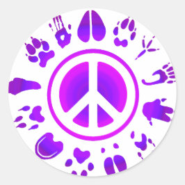 Harige rust2 ronde sticker