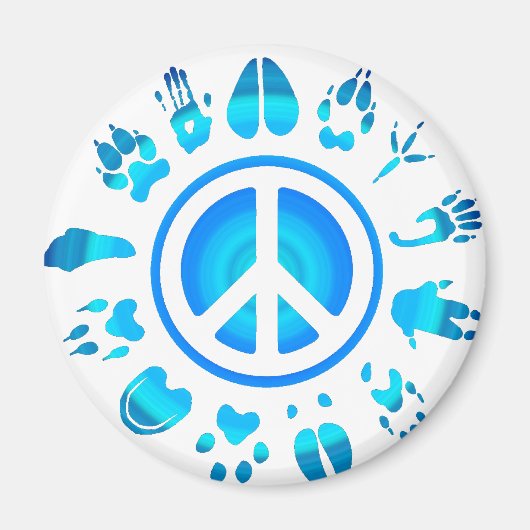 Harige vrede4 magneet (Voorkant)