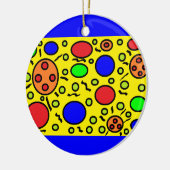 Haring Geïnspireerd versieren Keramisch Ornament (Links)