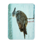 Haring Gull op Abstract strand Magneet (Verticaal)