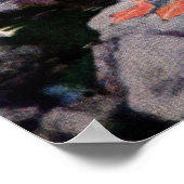 Haring Gulls op Rocky Shoreline Poster (Hoek)