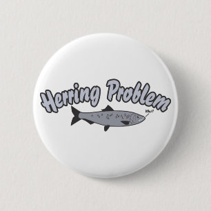 Haring Problem Vissen Pun Ronde Button 5,7 Cm