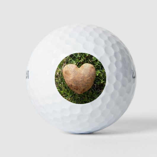 Haringgestapte aardappel golfballen (Voorkant)