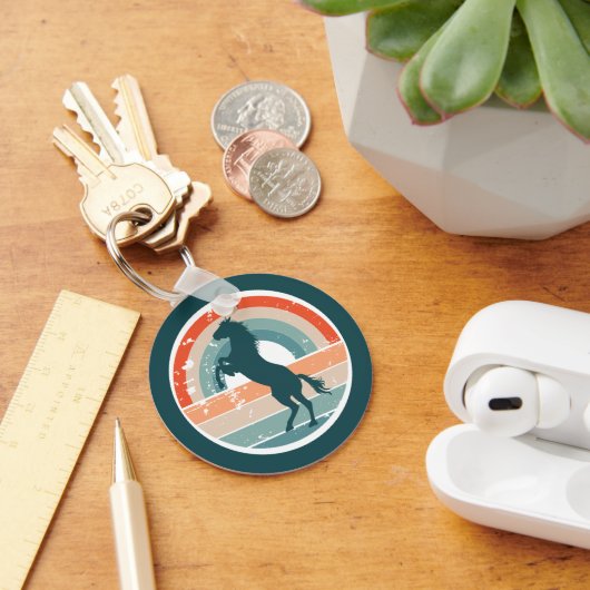 Haringhaaienretro Sunset Sleutelhanger (Bureau)