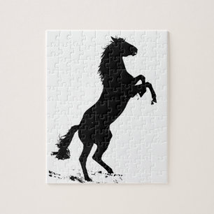 Haringpaard Silhouette Legpuzzel