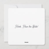 Hark, Comment sonne : une carte de Noël minimalist (Dos)
