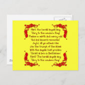 Hark de herald Angels zingen... Briefkaart (Voorkant / Achterkant)