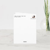 Hark ! Le Herald Angels chante la carte de Noël (Dos)