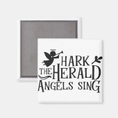Hark the Herald Angel Sing Magneet (Voorkant / Achterkant)