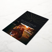 Hark The Herald Angels Foil Carte photo de vacance (Rotation)