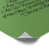 Hark the Herald Angels Sing-kerstboom Poster (Hoek)