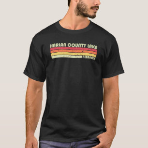 Harlan County Lake Nebraska Grappig Vissen Zomer T-shirt