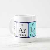Harland nom de table périodique mug (Devant gauche)