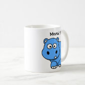 Harleigh the Hippo Custom Cartoon Children's Mug (Devant droit)