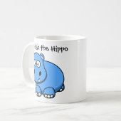 Harleigh the Hippo Custom Cartoon Children's Mug (Devant gauche)