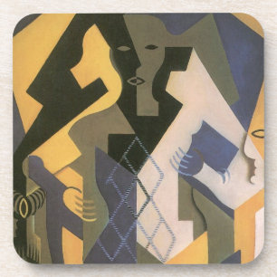 Harlekijn aan een tafel van Juan Gris, Vintage Cub Drankjes Onderzetter