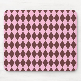 Harlekijn bruin en roze muismat