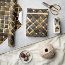 Harlekijn Diamanten Zwart en Goud ID1031