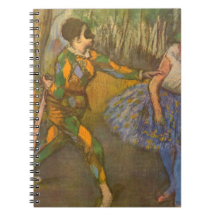Harlekijn en Columbine van Edgar Degas Notitieboek