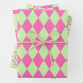 Harlekijn Marokkaanse Checker DIY Kleuren Selderij Inpakpapier Vel (In situ)