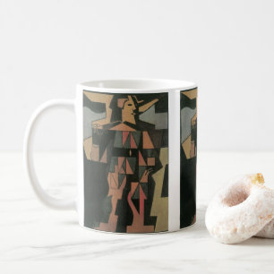 Harlekijn van Juan Gris, Vintage Cubisme Kunst Koffiemok