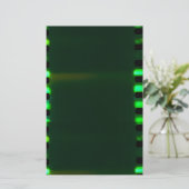 Harlekijngroen gotisch Briefpapier (Staand voorkant)