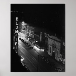 Harlem bij Night, 1941.  foto Poster